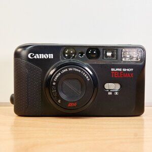 Canon Sure Shot Telemax 35mm Film Camera, Tested Working, Compact